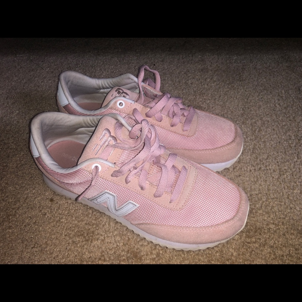 New Balance/ Pink and White